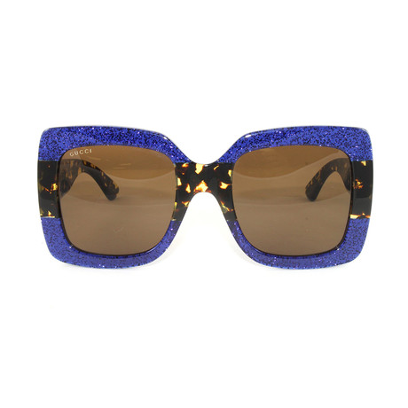 Gucci Women's Sunglasses // GG0083S // Blue Havana