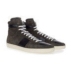 Saint Laurent // Wolly Suede High Tops Sneakers // Khaki (Euro: 42.5)