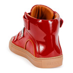Bally // Herick Leather High-Top Sneakers // Red (US: 7.5)