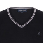 Clement V-Neck Sweater // Black (XS)