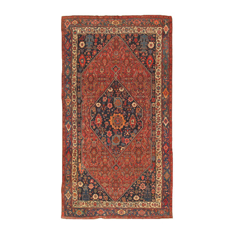 Bidjar Collection // Hand-Knotted Lamb's Wool Area Rug (7'7" x 13'10")