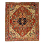 Serapi Collection // Hand-Knotted Lamb's Wool Area Rug (10'3" x 11'7")