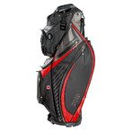 Gemini Golf Bag + Izzo Golf Hat + Towel (Black, Gray, Red)