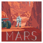 Mars Travel 2.0 Print (12"W x 18"H x 0.1"D)