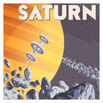 Saturn Ice Climbing Print (12"W x 18"H x 0.1"D)