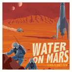 Water on Mars Print (12"W x 18"H x 0.1"D)