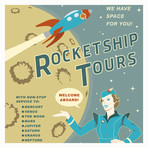 Rocket Tours Travel Print (12"W x 18"H x 0.1"D)