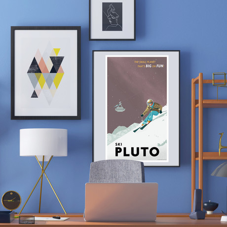Pluto Travel Print (12"W x 18"H x 0.1"D)