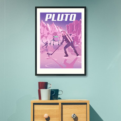 Pluto Hockey Print (12"W x 18"H x 0.1"D)