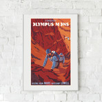 Mars Mountain Climbing Print (12"W x 18"H x 0.1"D)