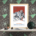 Martian Winter Olympic Travel Print (12"W x 18"H x 0.1"D)