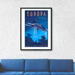 Europa Travel Print (12"W x 18"H x 0.1"D)