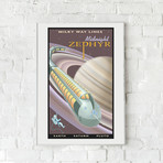 Saturn Travel Print (12"W x 18"H x 0.1"D)