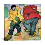 The Floor Polishers, 1911 // Kazimir Severinovich Malevich (18"W x 18"H x 0.75"D)