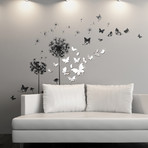 Mirror Butterflies + Transparent Dandelion