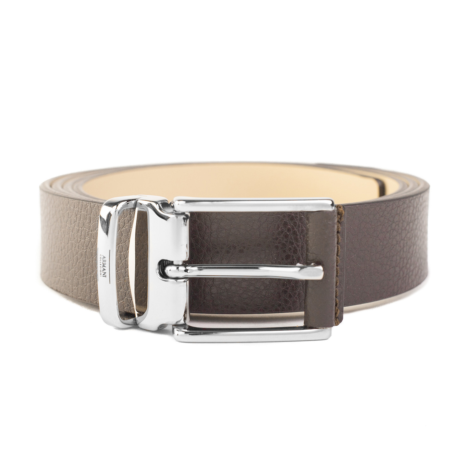 Grained Leather Belt V2 // Brown (Size: 32) - Accessories & Watches Clearance - Touch of Modern
