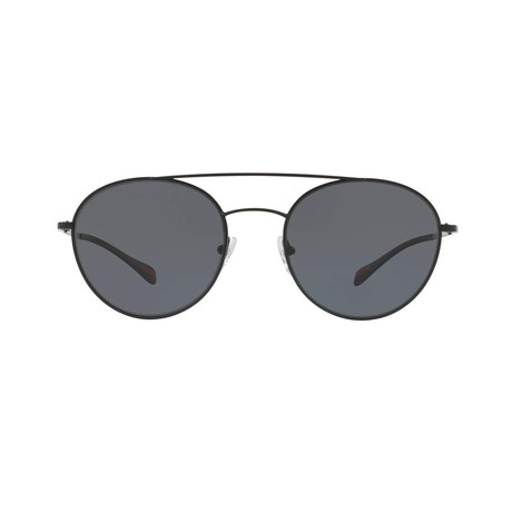 Prada // Sport Round Aviator Sunglasses // Black