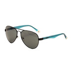 Gant // Aviator Sunglasses // Black + Blue