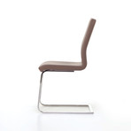 June SL Chrome Chair // Taupe