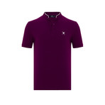 Callum Short Sleeve Polo // Purple (XS)