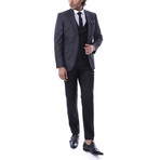 Ty 3-Piece Slim Fit Suit // Smoke (US: 44R)