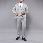 Roderick 3-Piece Slim Fit Suit // Gray (Euro: 46)