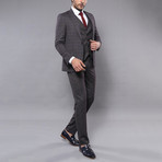 Louis 3-Piece Slim Fit Suit // Smoked (Euro: 56)