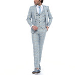 Bradyn 3-Piece Slim Fit Suit // Light Green (Euro: 44)