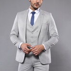 Roderick 3-Piece Slim Fit Suit // Gray (Euro: 44)