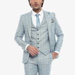 Bradyn 3-Piece Slim Fit Suit // Light Green (Euro: 50)