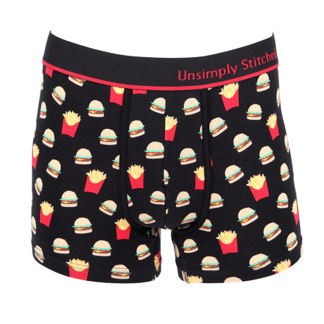 Fast Food Boxer Trunk // Black (S)