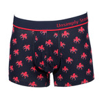 Octopus Boxer Trunk // Black + Red (L)