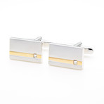 2-Tone Rectangular Classic Cufflink