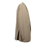 3 Roll 2 Button Trim Fit Cotton Suit // Tan (Euro: 44S)