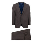 Wool 3 Roll 2 Button Slim Trim Fit Suit // Brown (Euro: 44S)