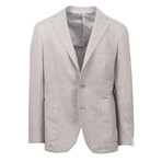 Wool Blend 3 Roll 2 Button Slim Fit Suit // Beige (Euro: 50)