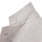 Wool Blend 3 Roll 2 Button Slim Fit Suit // Beige (US: 44S)