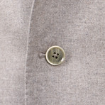 Wool Blend 3 Roll 2 Button Slim Fit Suit // Beige (Euro: 50)
