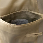 3 Roll 2 Button Trim Fit Cotton Suit // Tan (Euro: 44S)