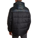 Twill Puffer Jacket // Black (XL)
