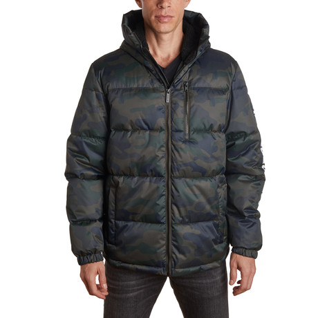 Twill Puffer Jacket // Camouflage (S)