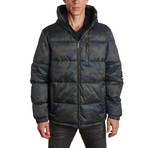 Twill Puffer Jacket // Camouflage (L)