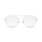 Men's Olympus Mons 02 Sunglasses // White + Silver