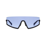 Men's Stun 01 Sunglasses // Black + Marine Blue
