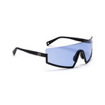 Men's Stun 01 Sunglasses // Black + Marine Blue