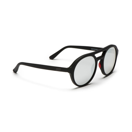 Men's Olympus Mons 01 Sunglasses // Matte Black + Silver