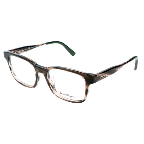 Men's Aiden Optical Frames // Striped Gray + Green