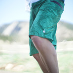 Glenwood Canyon Colorado River Board Shorts // Green (36)