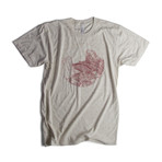 The Red Rocks T-Shirt // Heather White (XL)