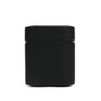 Grain Leather Airpod Case // Black